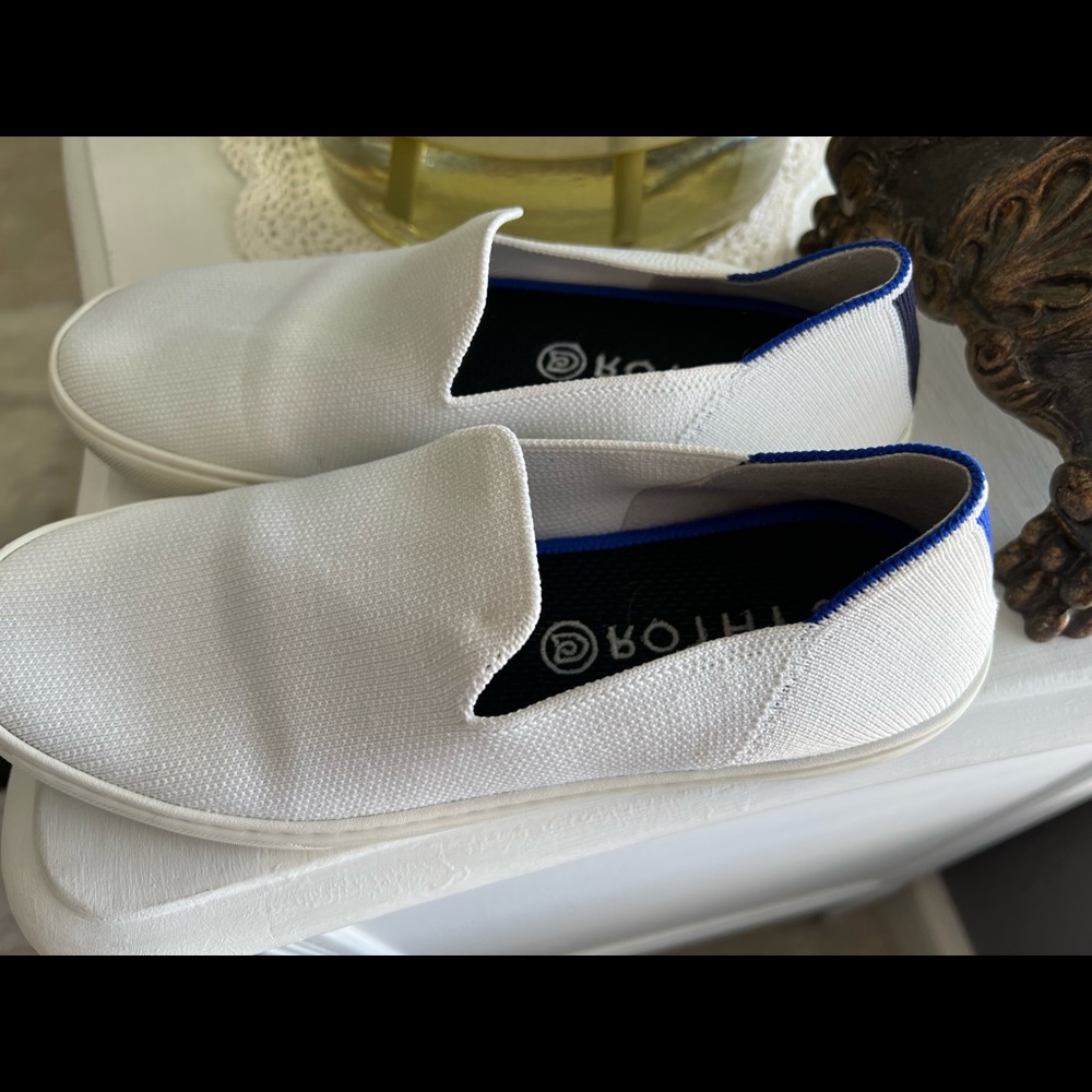 Womens Rothys white slip on shoes 7.5